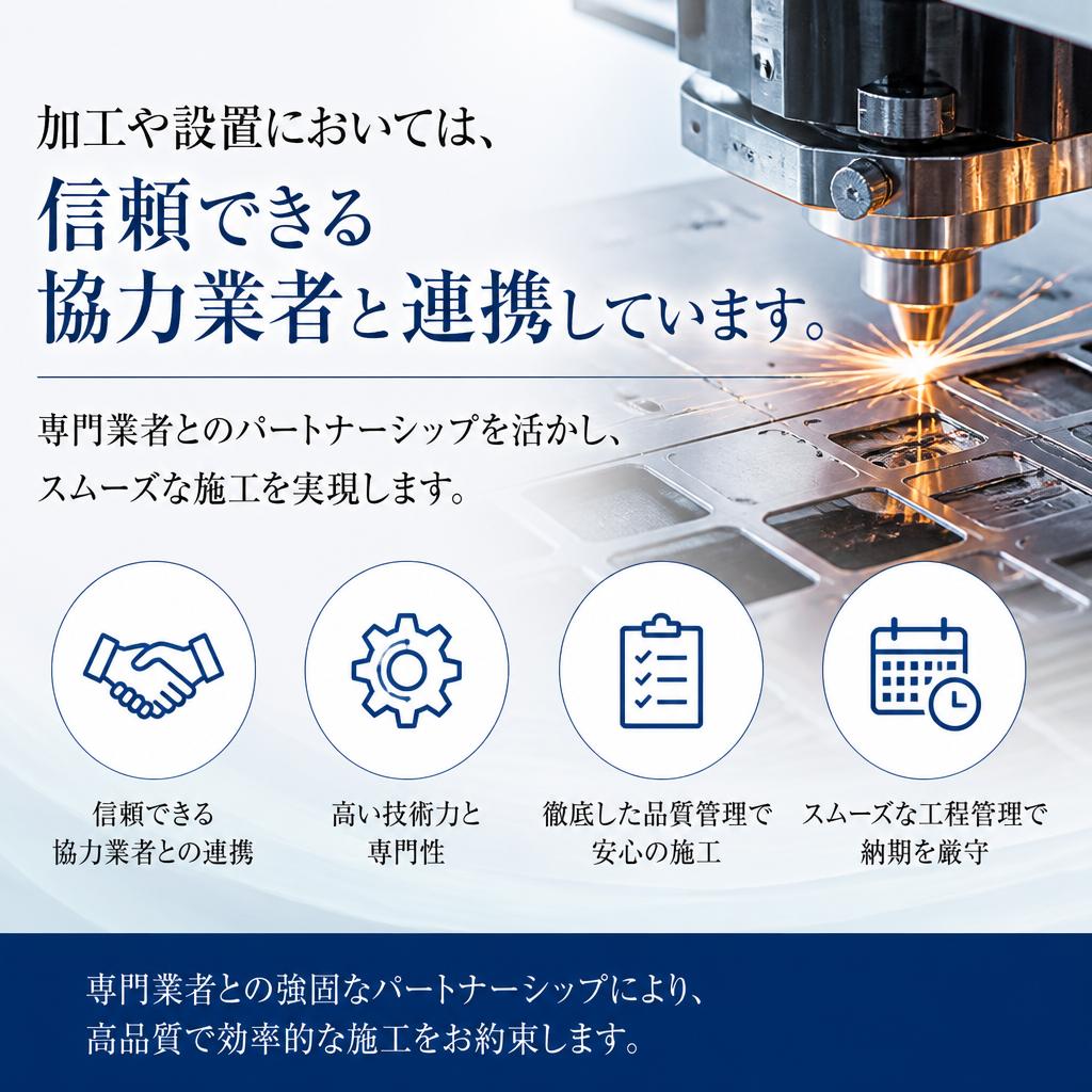 信頼できる協力業者との連携