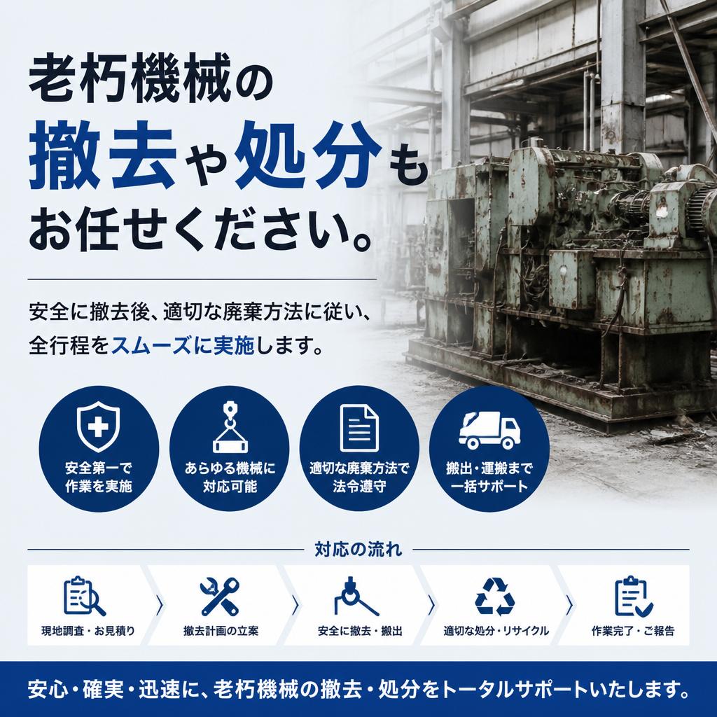 3. スムーズな設備廃棄プロセス
