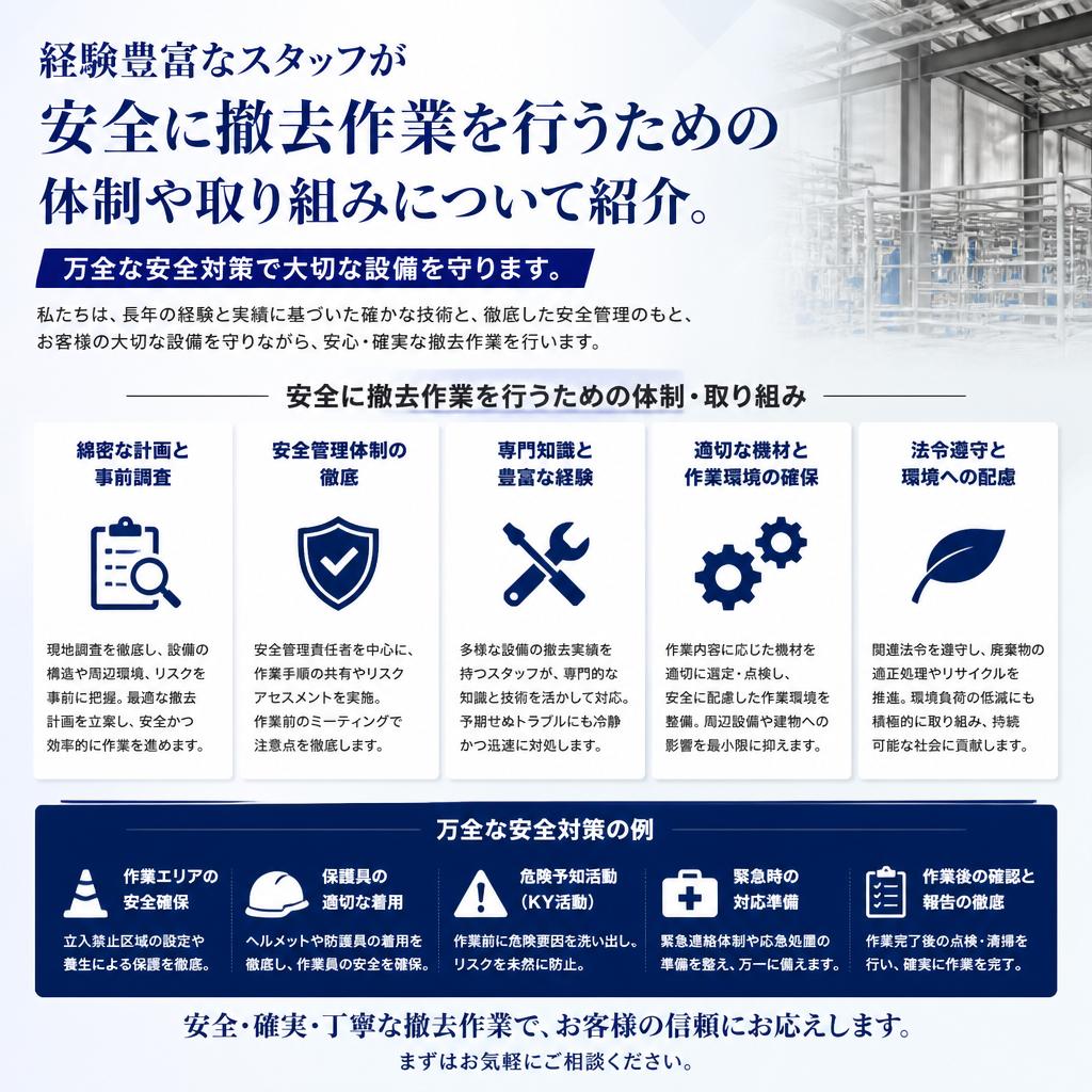 安心・安全の施工体制