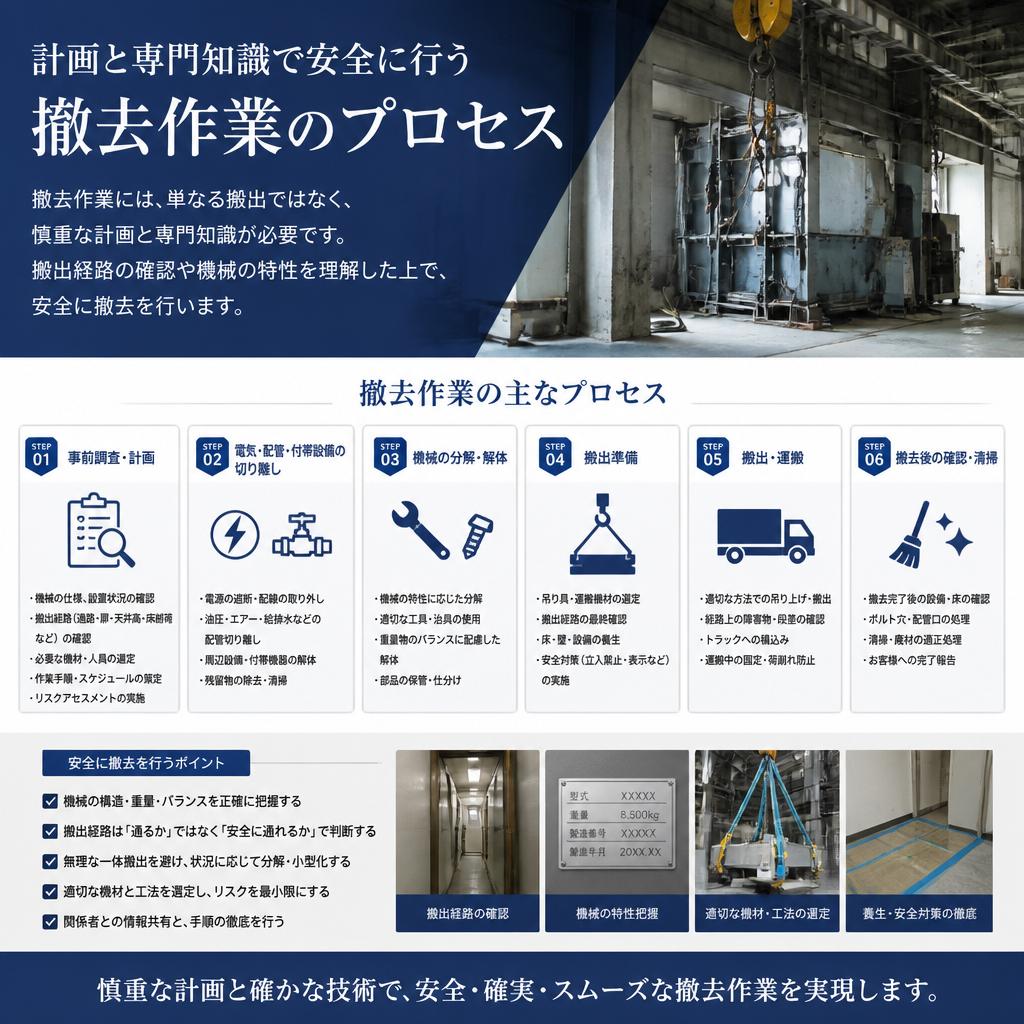 設備撤去の専門性
