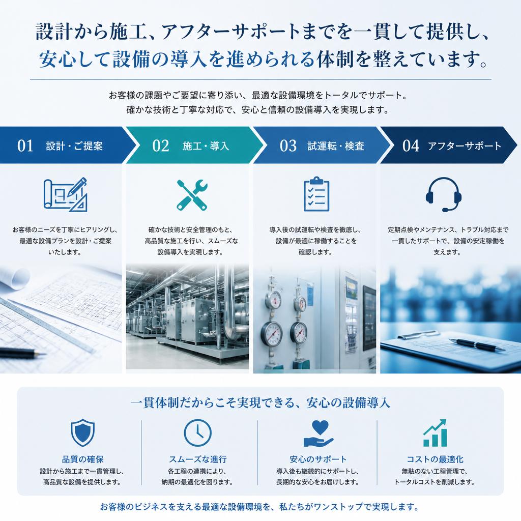 一貫したサポート体制