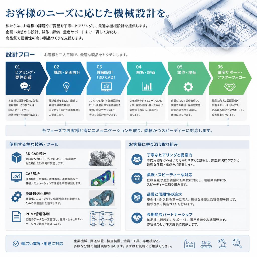 2. 当社の機械設計サービス