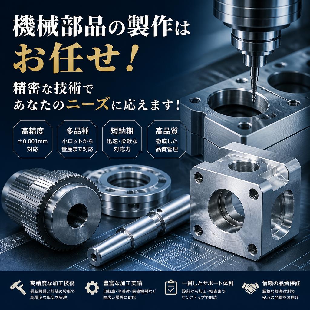 機械部品の製作はお任せ！精密な技術であなたのニーズに応えます！