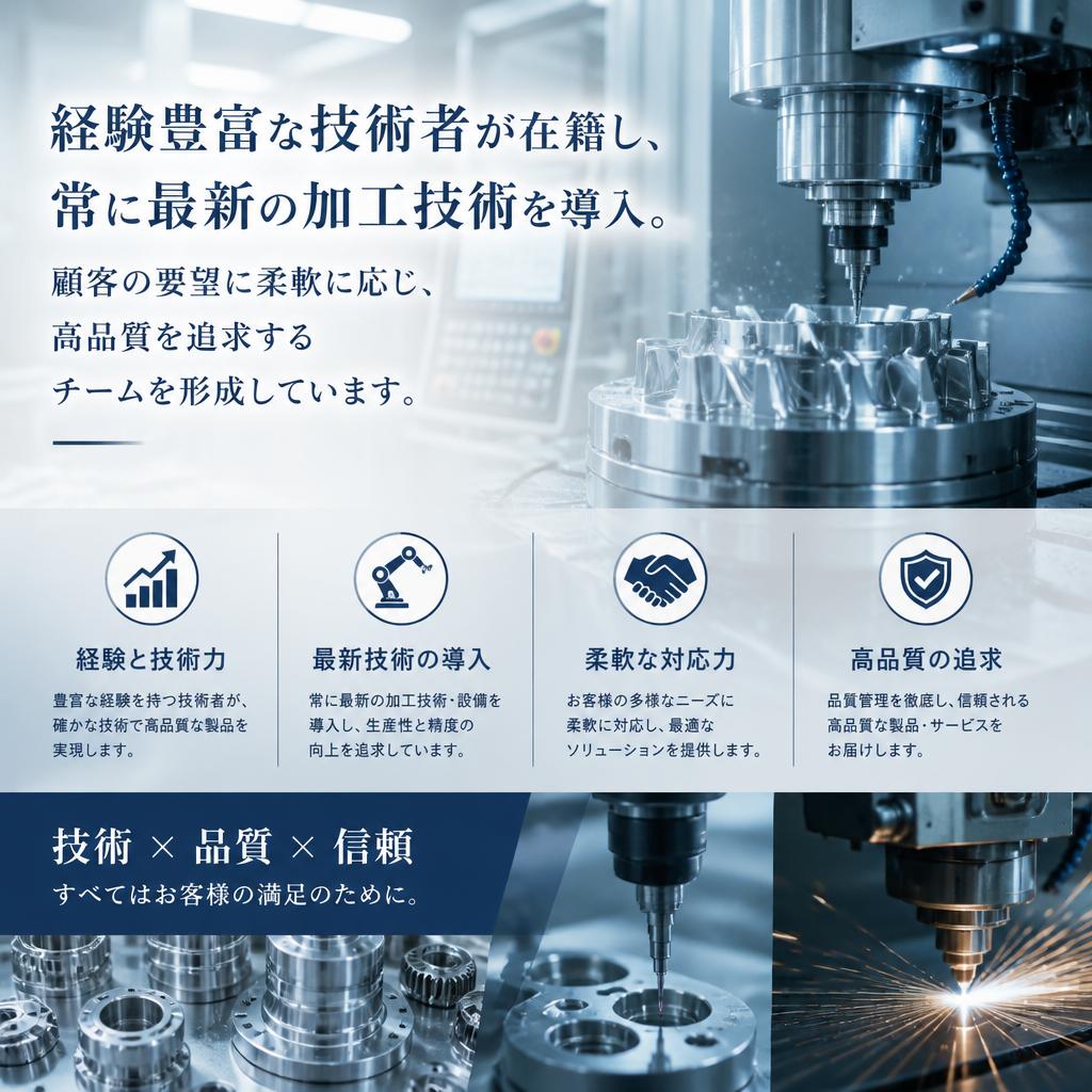 技術力を支えるスタッフ