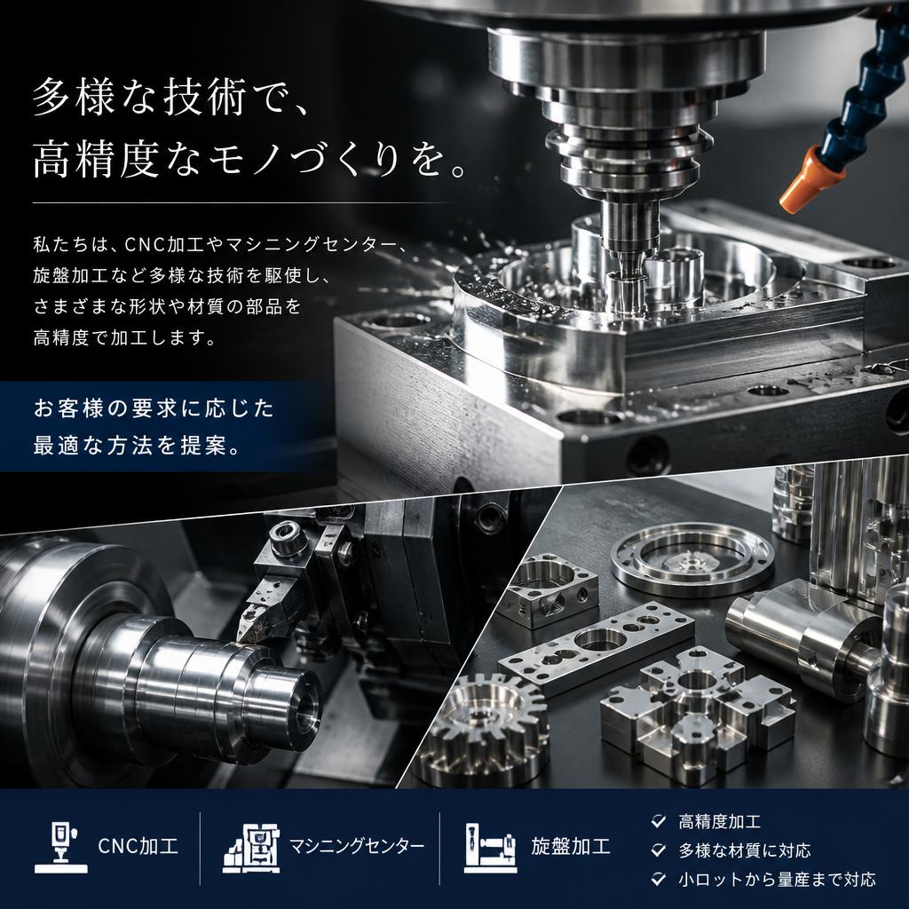 多様な加工技術