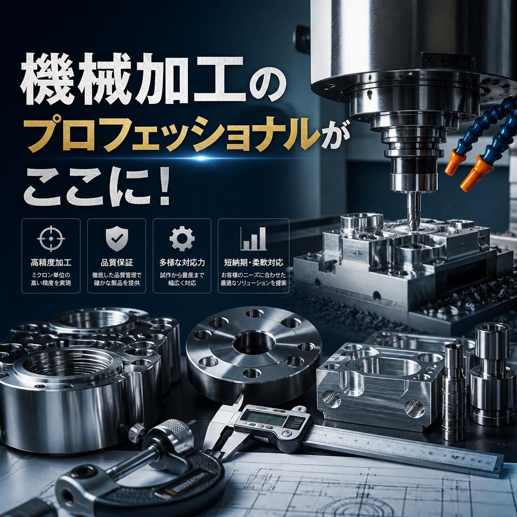 機械加工のプロフェッショナルがここに！