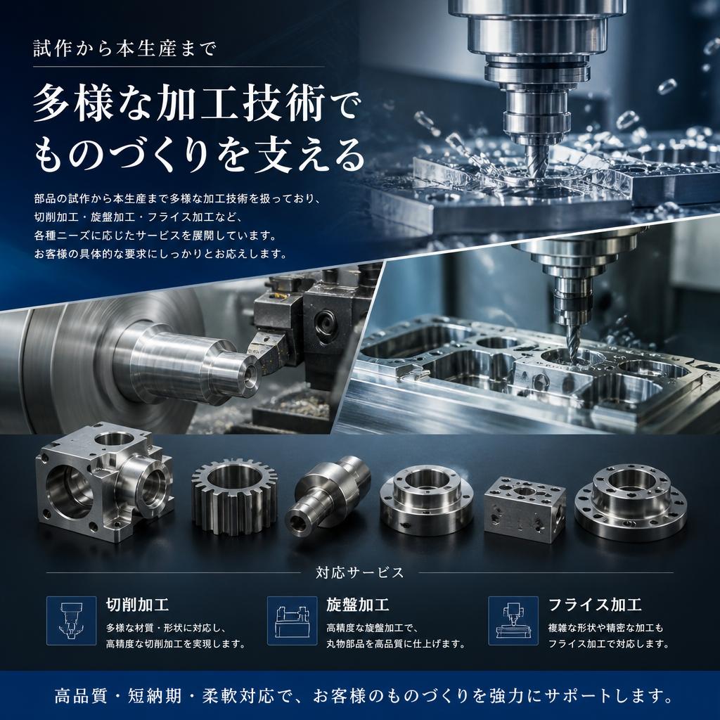 対応可能な加工技術