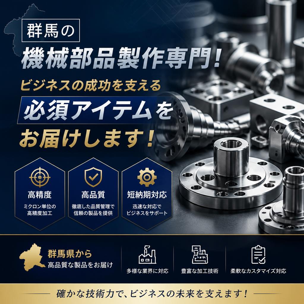 群馬の機械部品製作専門！ビジネスの成功を支える必須アイテムをお届けします！