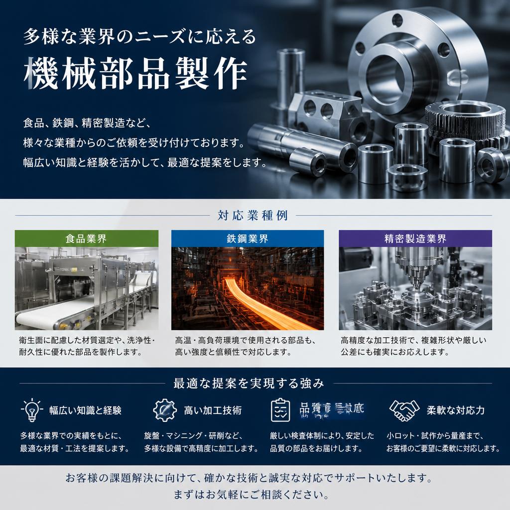多様な業種に対応可能
