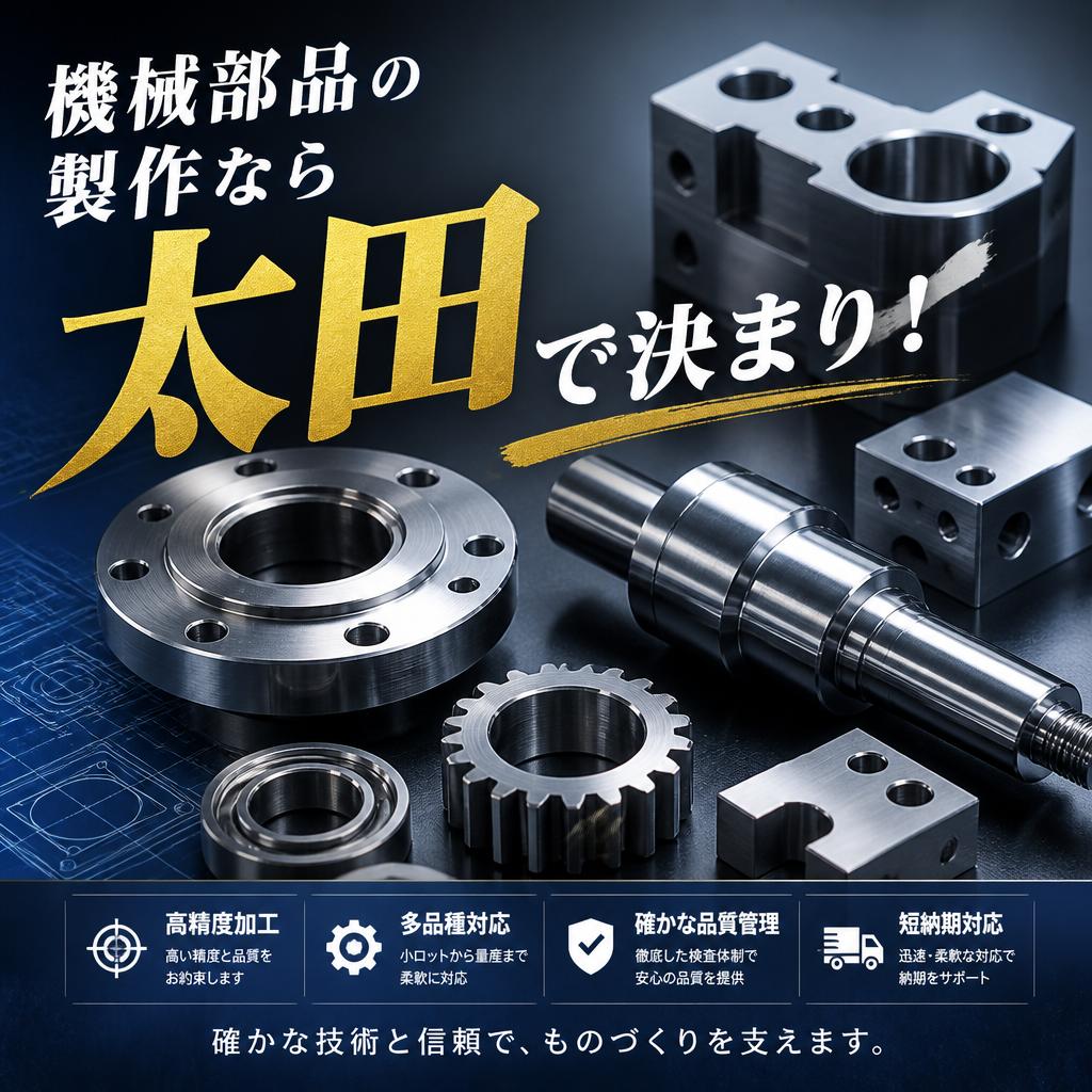 機械部品の製作なら太田で決まり！