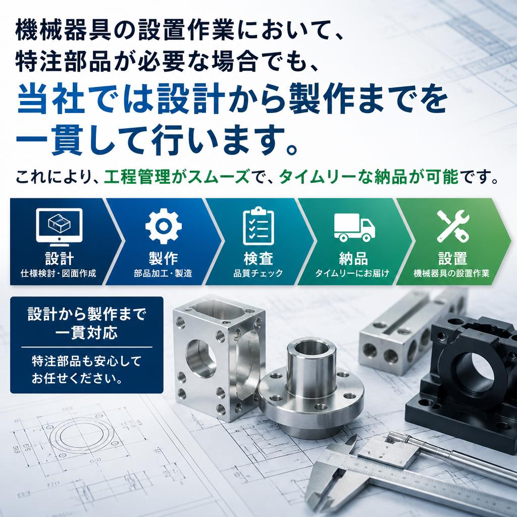 設計から製作までの一貫対応