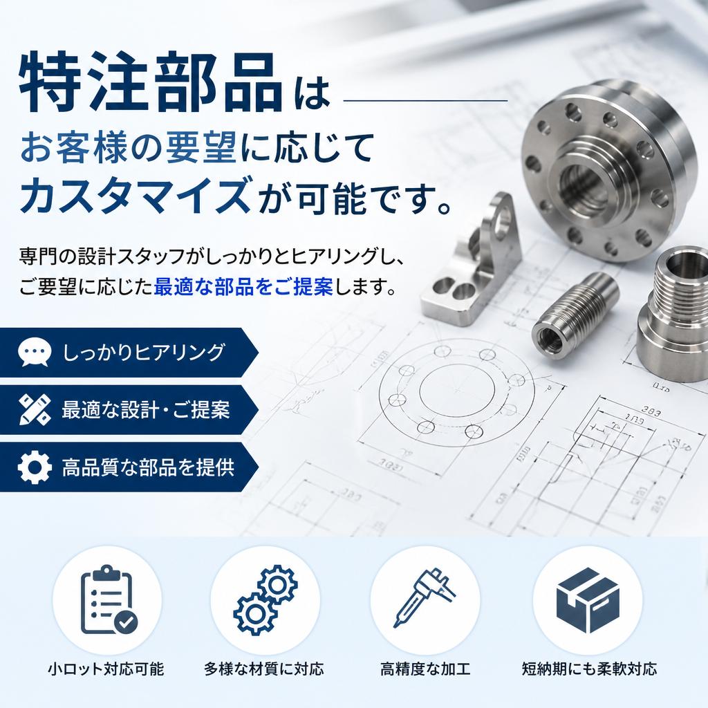 お客様のニーズに応じたカスタマイズ
