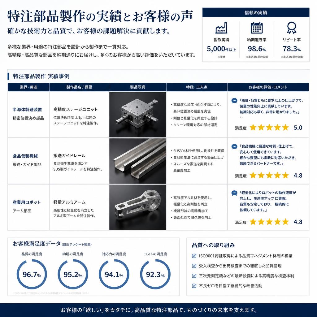 実績とお客様の声