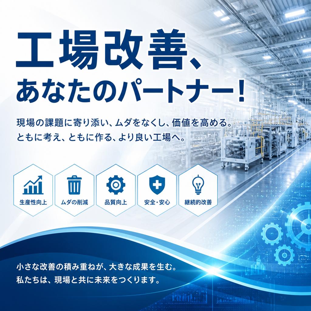 工場改善、あなたのパートナー！