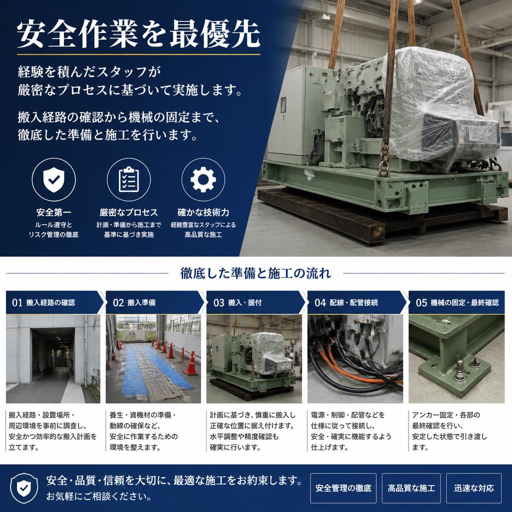 安全第一の作業環境